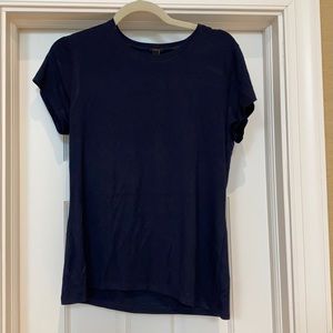 Ladies J Crew navy t shirt. Size L